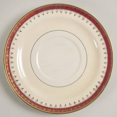 Cardinal Saucer for Cream Soup Bowl by Homer Laughlin 