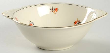 Cardinal (Red Floral, Nautilus) Lugged Cereal Bowl
