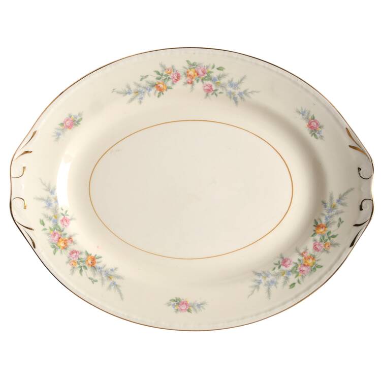Cashmere 11" Oval Serving Platter by Homer Laughlin 