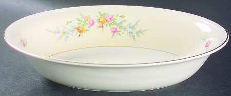 Cashmere 9" Oval Vegetable Bowl by Homer Laughlin 