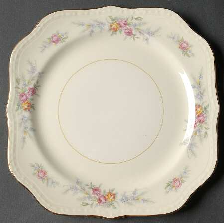Cashmere Square Salad Plate by Homer Laughlin 