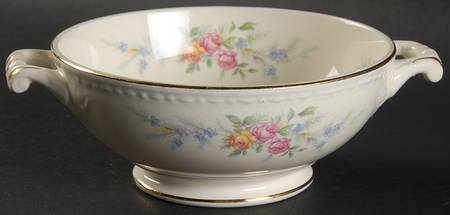 Cashmere Footed Cream Soup Bowl by Homer Laughlin 