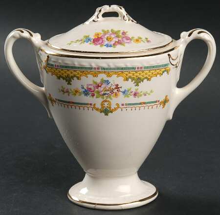 Chartreuse Sugar Bowl & Lid