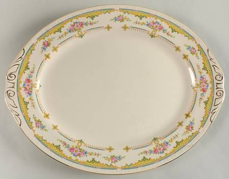 Chartreuse 13" Oval Serving Platter