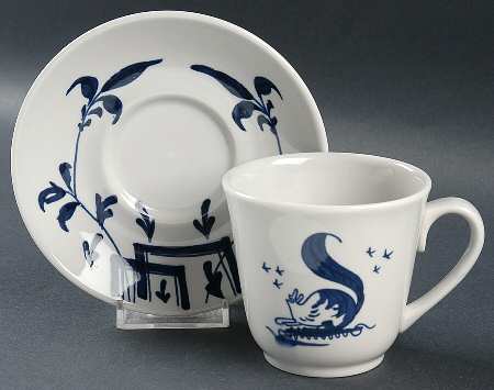Christiana Campbell's Tavern Flat Cup & Saucer Set
