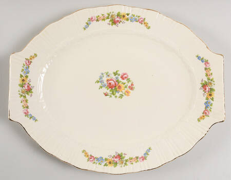 CO553 13" Oval Serving Platter by Homer Laughlin 