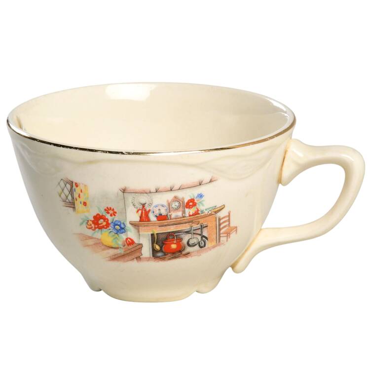 Colonial Kitchen (Virginia Rose) Flat Cup