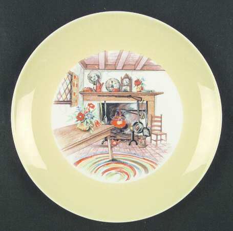 Colonial Kitchen (Rhythm, Yellow Border)) by Homer Laughlin 