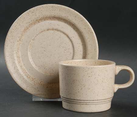 Country Sage Flat Cup & Saucer Set