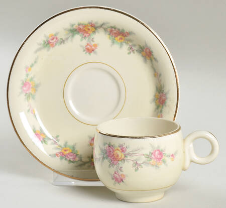 Countess Flat Demitasse Cup & Saucer Set