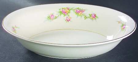 Countess 9" Oval Vegetable Bowl by Homer Laughlin 