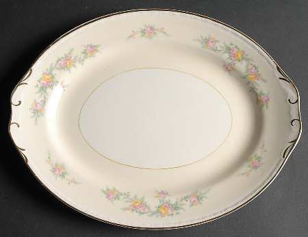 Countess 11" Oval Serving Platter by Homer Laughlin 