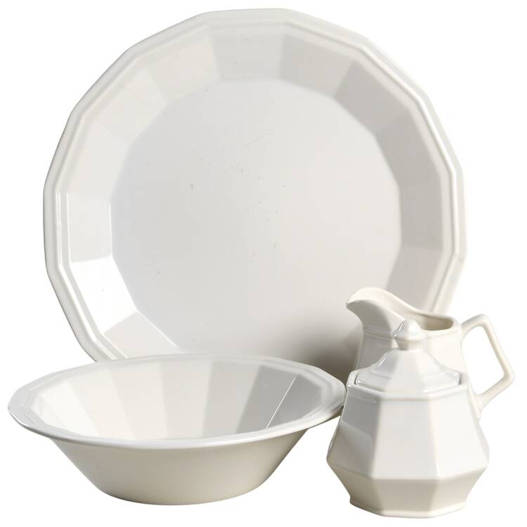 Colonial White 5 Piece Hostess Set by Homer Laughlin 