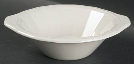 Colonial White Lugged Cereal Bowl by Homer Laughlin 