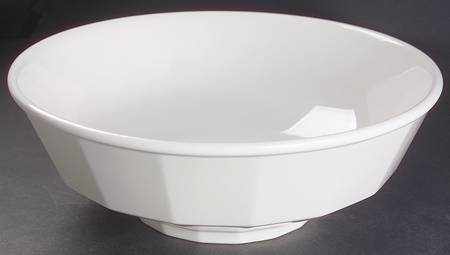 Colonial White 10" Large Salad Serving Bowl by Homer Laughlin 