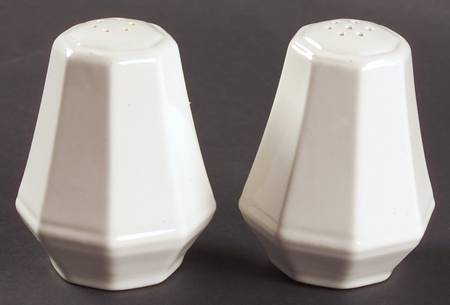 Colonial White Salt & Pepper Set by Homer Laughlin 