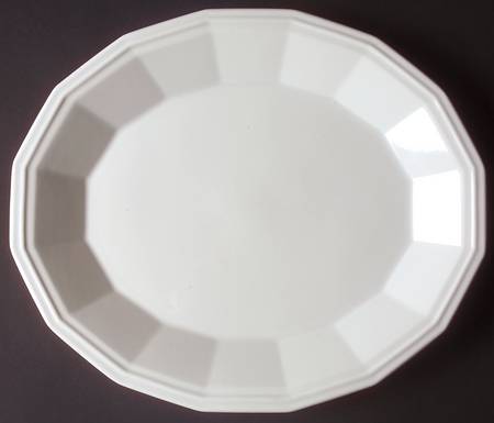 Colonial White 13" Oval Serving Platter by Homer Laughlin 