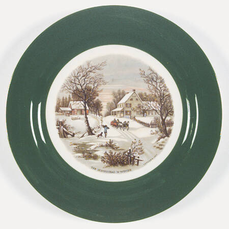 Currier and Ives Green by Homer Laughlin 