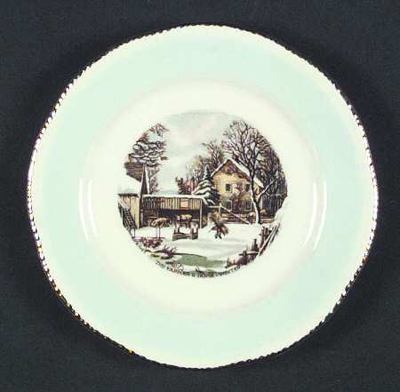 Currier & Ives Bread & Butter Plate