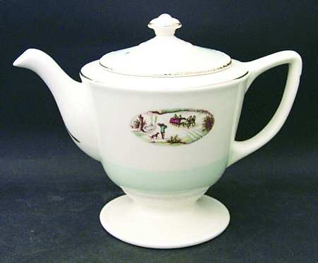 Currier & Ives Teapot & Lid