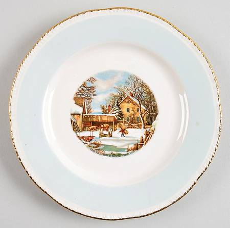 Currier & Ives Dessert/Pie Plate