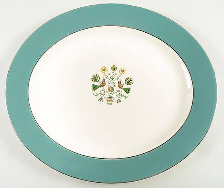 Persian Garden 15" Oval Serving Platter