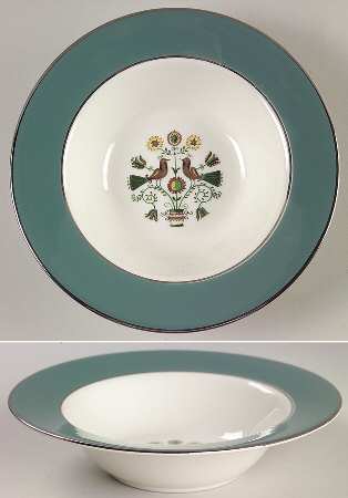 Persian Garden Rim Fruit/Dessert (Sauce) Bowl