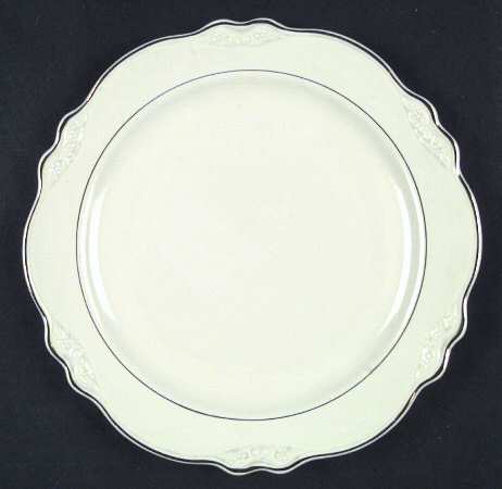 Double Gold Band Luncheon Plate