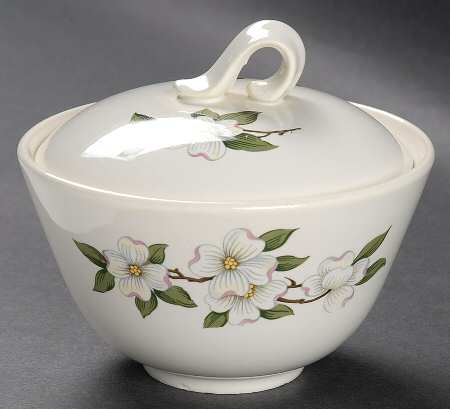 Dogwood Sugar Bowl & Lid