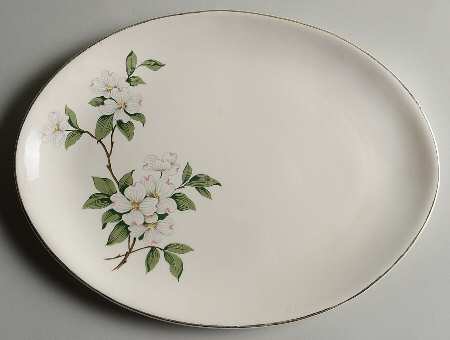 Dogwood 11" Oval Serving Platter