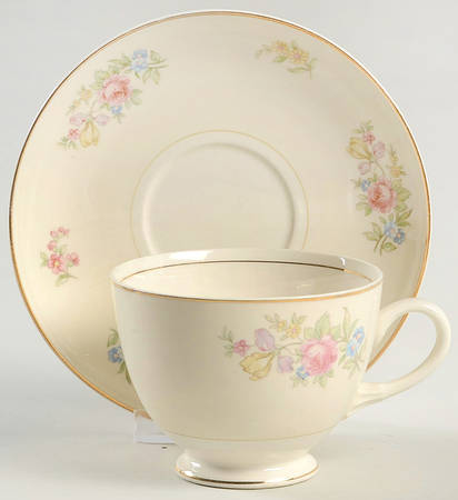 Dresden Footed Cup & Saucer Set