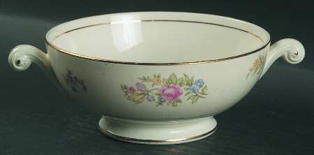 Dresden Footed Cream Soup Bowl