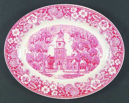 Early American Homes 11" Oval Serving Platter