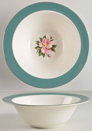 Empire Green 9" Round Vegetable Bowl by Homer Laughlin 