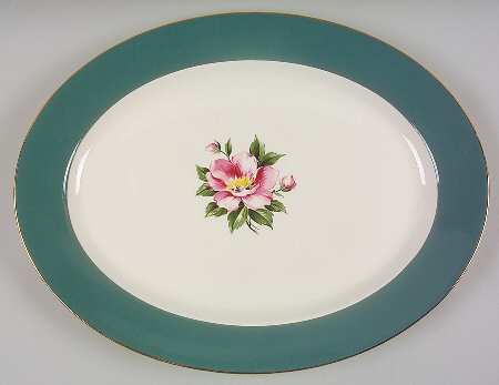 Empire Green 15" Oval Serving Platter