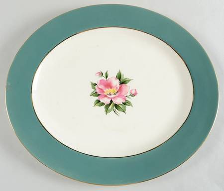 Empire Green 15" Oval Serving Platter