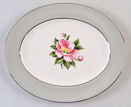 Empire Grey 11" Oval Serving Platter