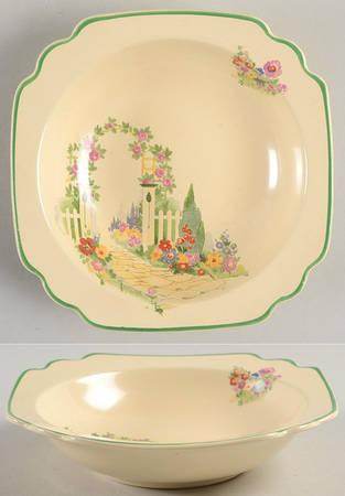 English Garden Rim Fruit/Dessert (Sauce) Bowl