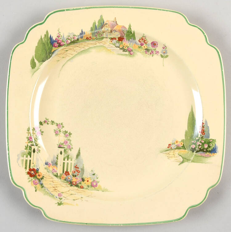 English Garden Luncheon Plate