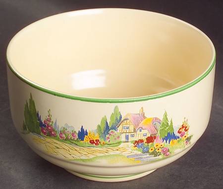 English Garden Cranberry Bowl