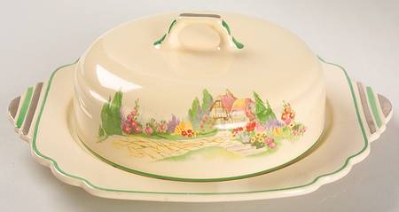 English Garden Round Covered Butter