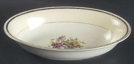 English Regency 9" Oval Vegetable Bowl