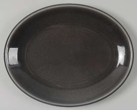 Epicure Charcoal Grey 12" Oval Serving Platter