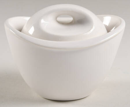 Epicure Snow White Sugar Bowl & Lid