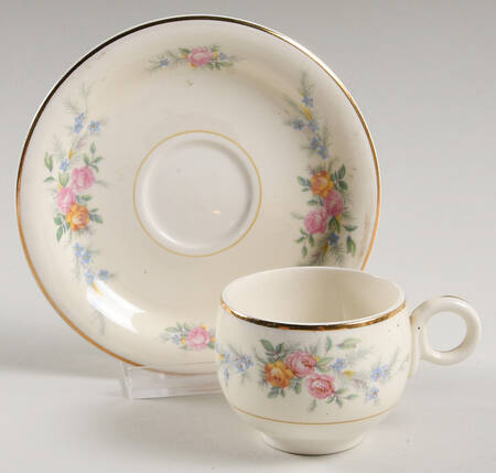 Ferndale Footed Demitasse Cup & Saucer Set