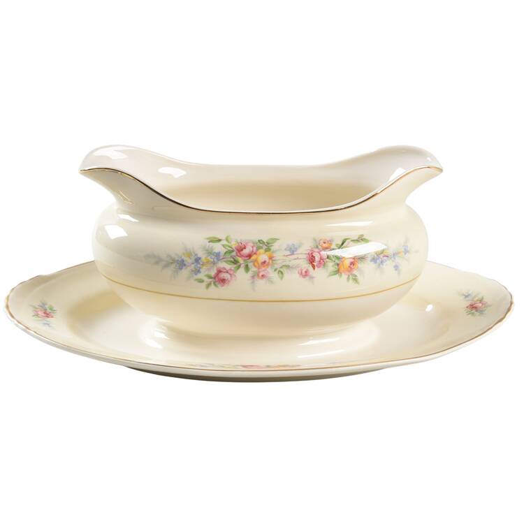 Ferndale Gravy Boat with Attached Underplate