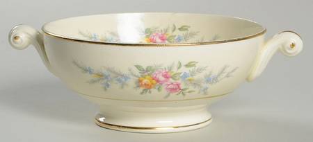 Ferndale Footed Cream Soup Bowl