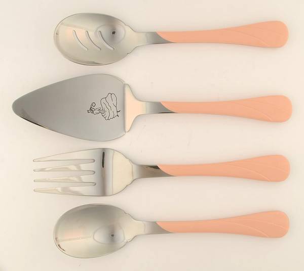 Fiesta Apricot (Intro 1986) (4 Piece) Flatware Hostess Set