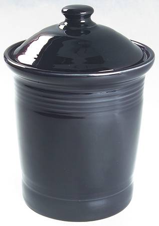 Fiesta Black (Intro 1986) Small Canister & Lid
