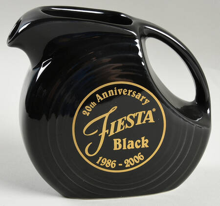 Fiesta Black (Intro 1986) 20 Anniversary Disk Pitcher